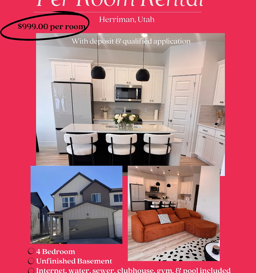 4 bed, 2.5 bath, 2478 sqft, $999 — Photo 1