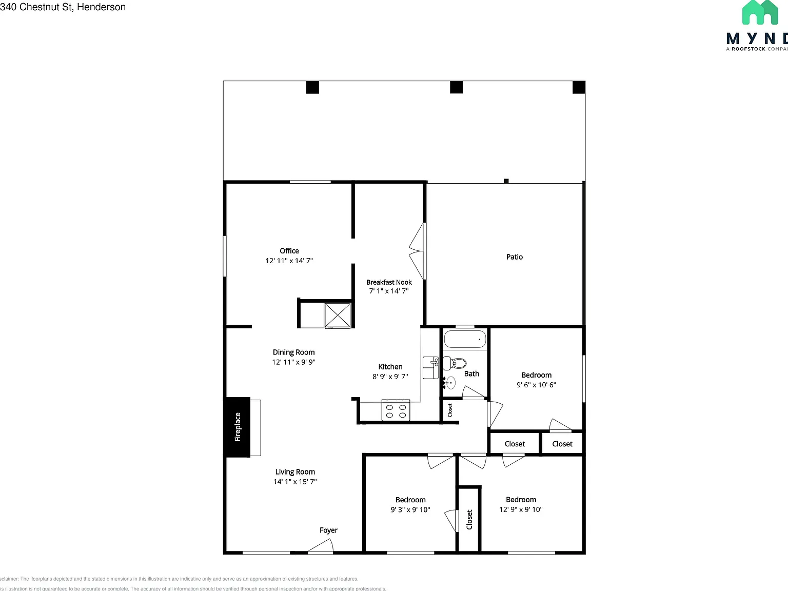 3 bed, 1.0 bath, 1192 sqft, $2,035 — Photo 2