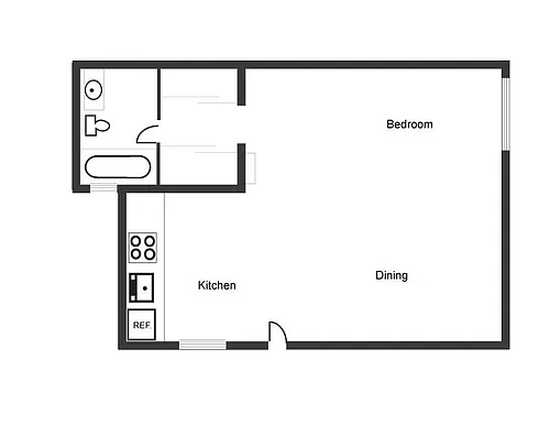 Floor plan Studio
