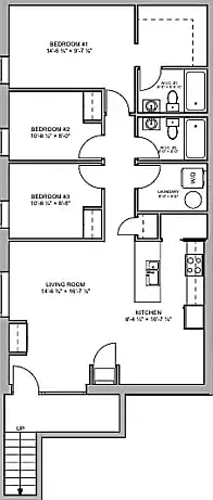 3 bed, 2.0 bath, 1008 sqft, $1,950 — Photo 4