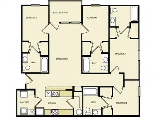 Floor plan 4X4