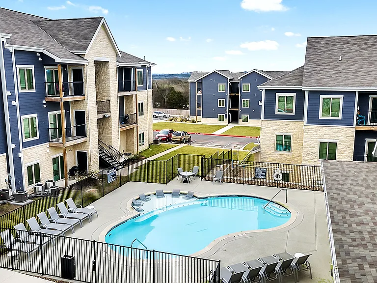 Enjoy a pool view from your balcony