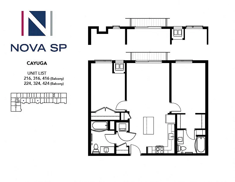 Floor plan Cayuga