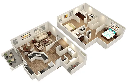 Floor plan Columbia Townhome