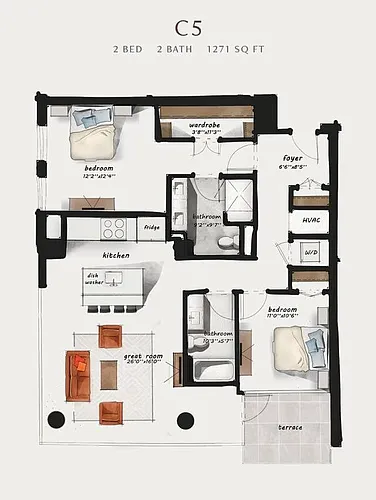 Floor plan C5