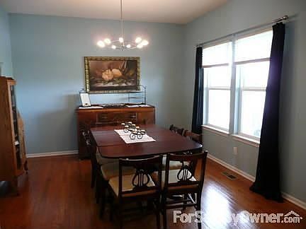 The formal dining : Immediately to your right after entering the front door