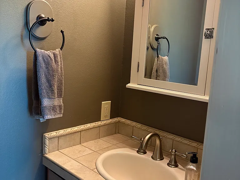 main level powder room