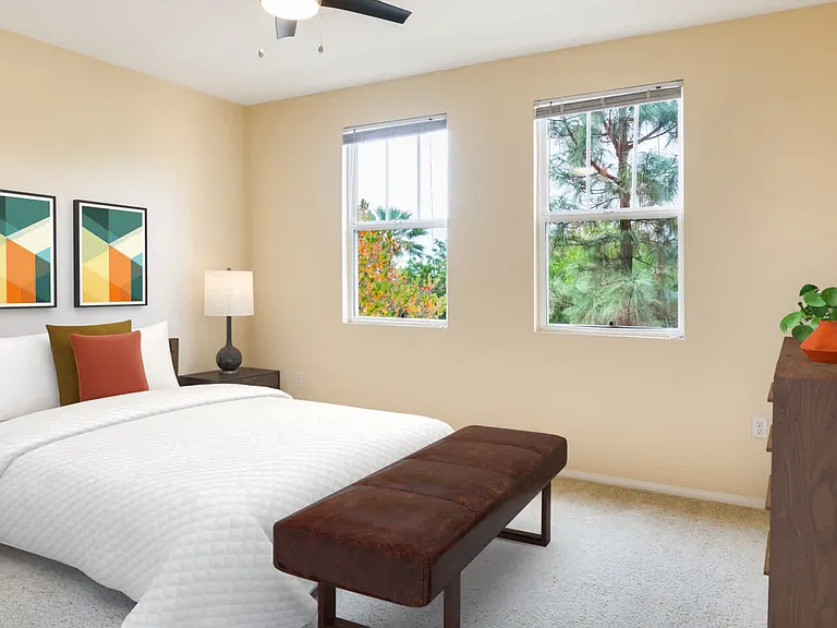 Carpeted Bedroom