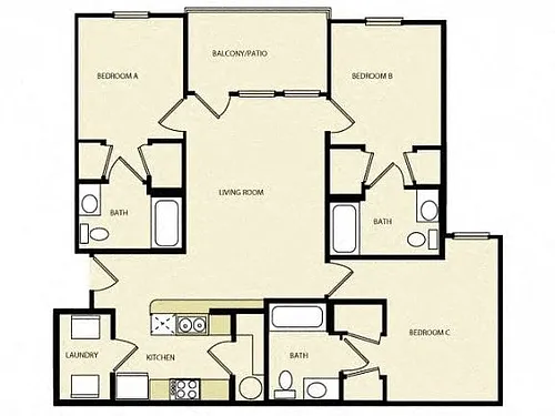 Floor plan 3X3