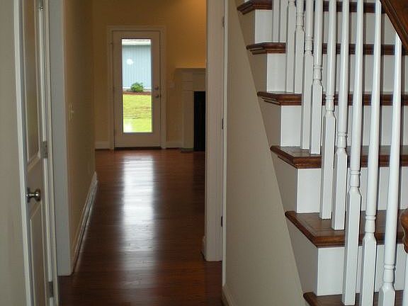 Custom stairway & wood floor