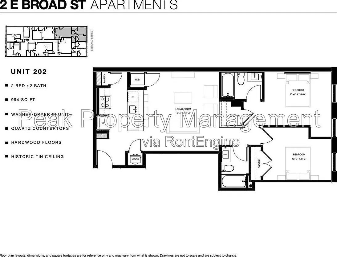 2 bed, 2.0 bath, 994 sqft, $2,075 — Photo 3