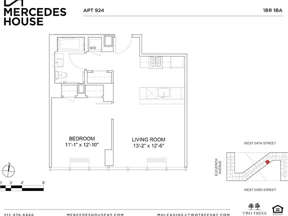 2nd image of 550 W 54th St APT 924