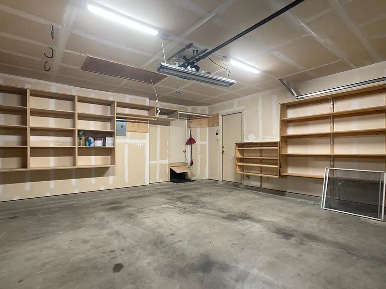 garage with lots of storage