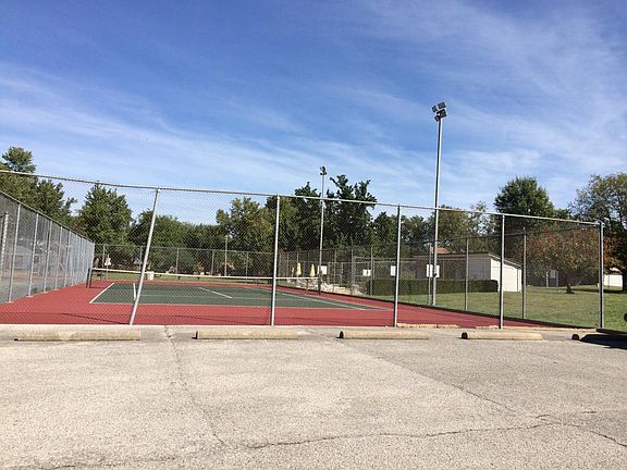 Tennis courts and pool