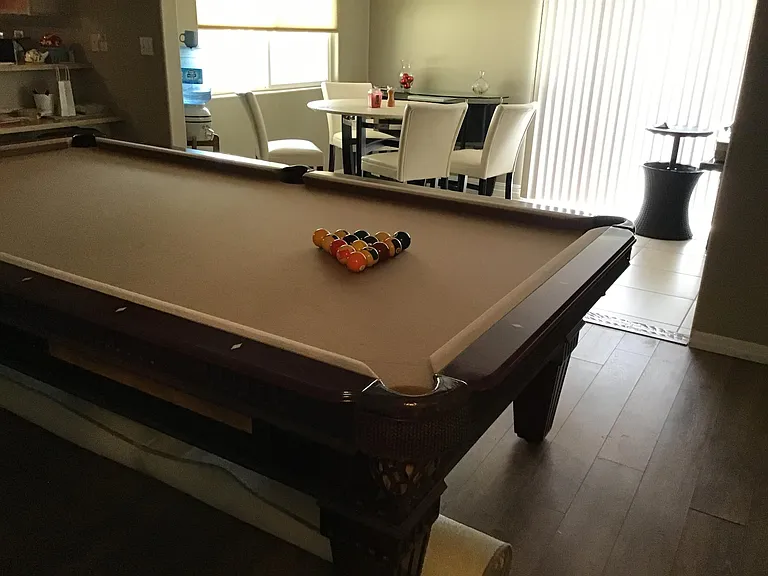 Regulation size pool table