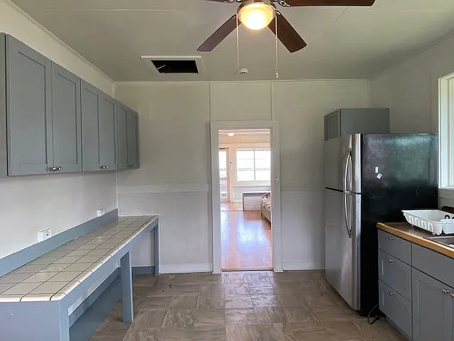 Kitchen view from the back door