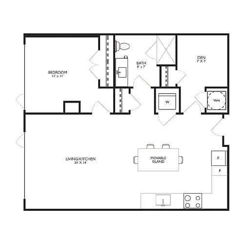 Floor plan Royale 1B10DEN