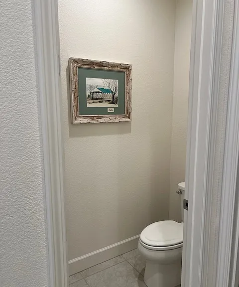 Primary bathroom private toilet area