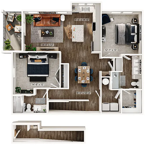 Floor plan B4