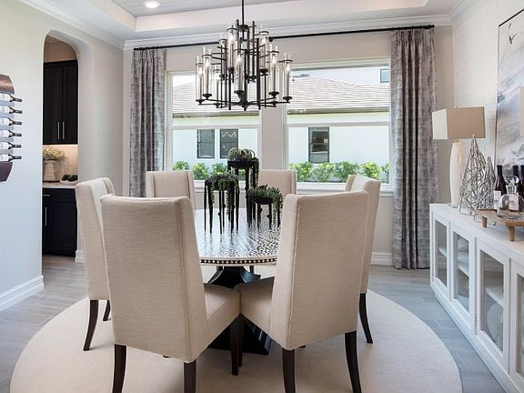 Located near the entry, this dining room provides a space for casual meals or more formal celebratio