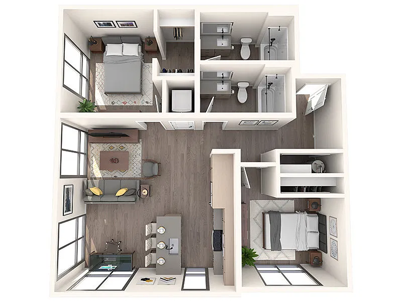 Floor plan 2x2A