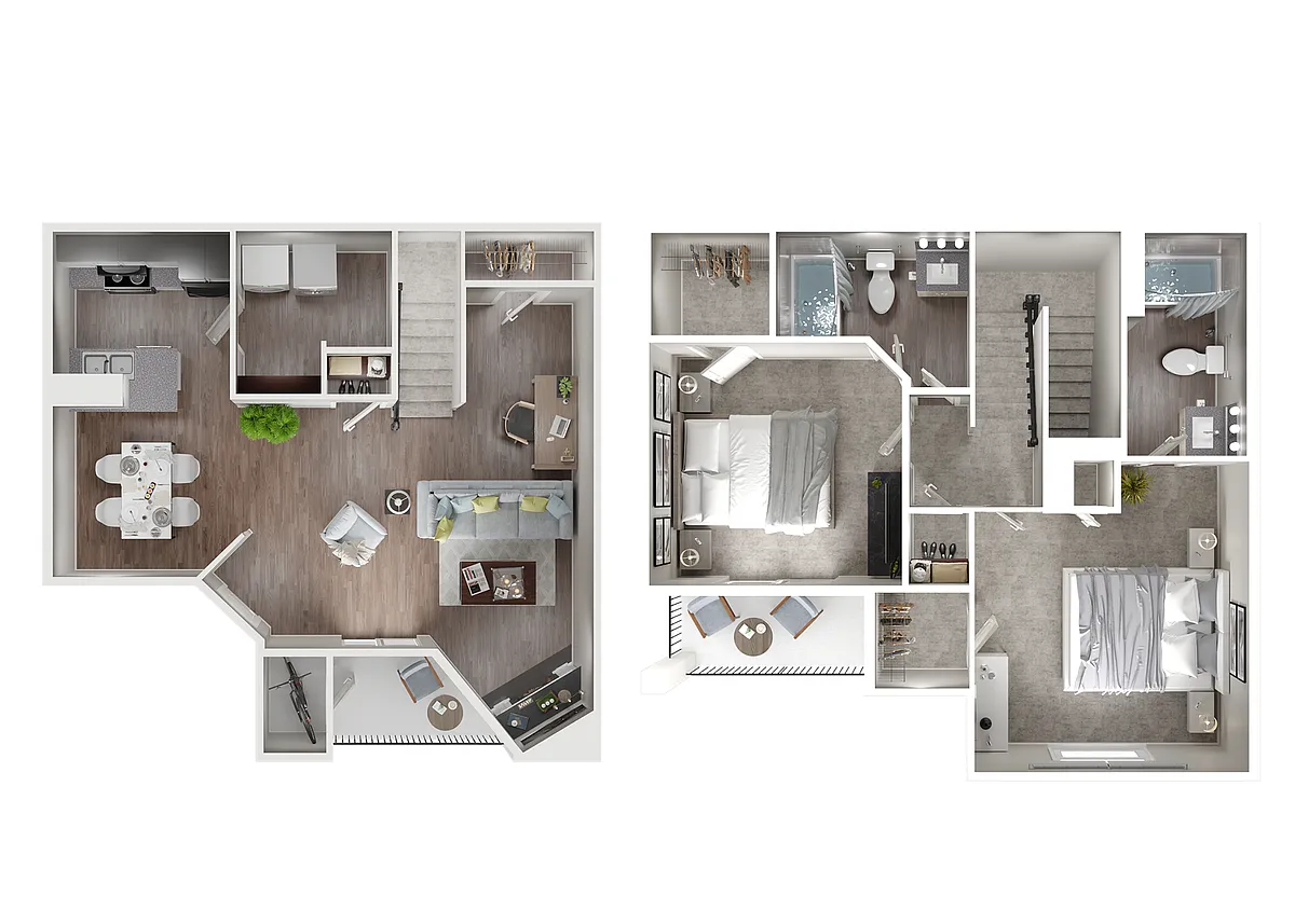 Floor plan Waterford Townhome