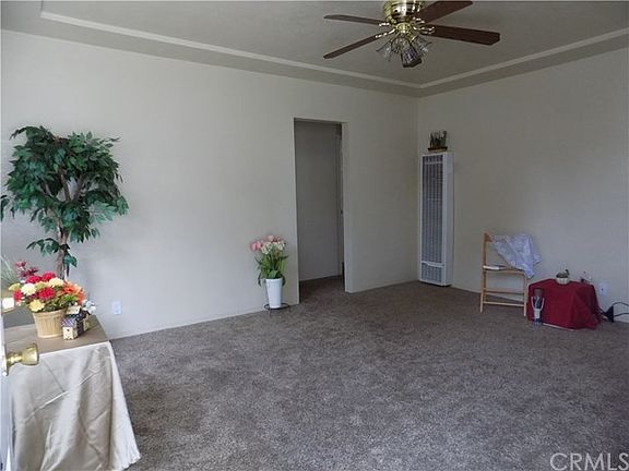 Living room with ceiling fan