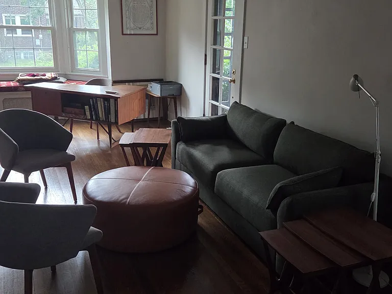 Reading room facing south.