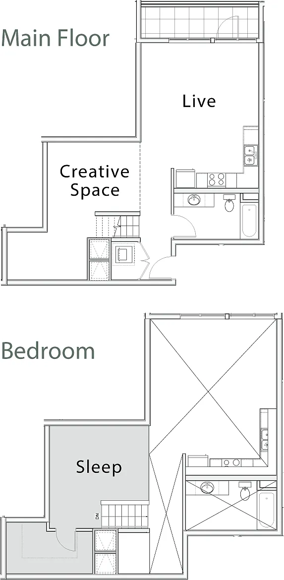 Floor plan Studio H