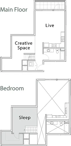 Floor plan Studio H