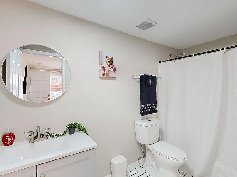 Full bathtub and a shower in your own private bathroom