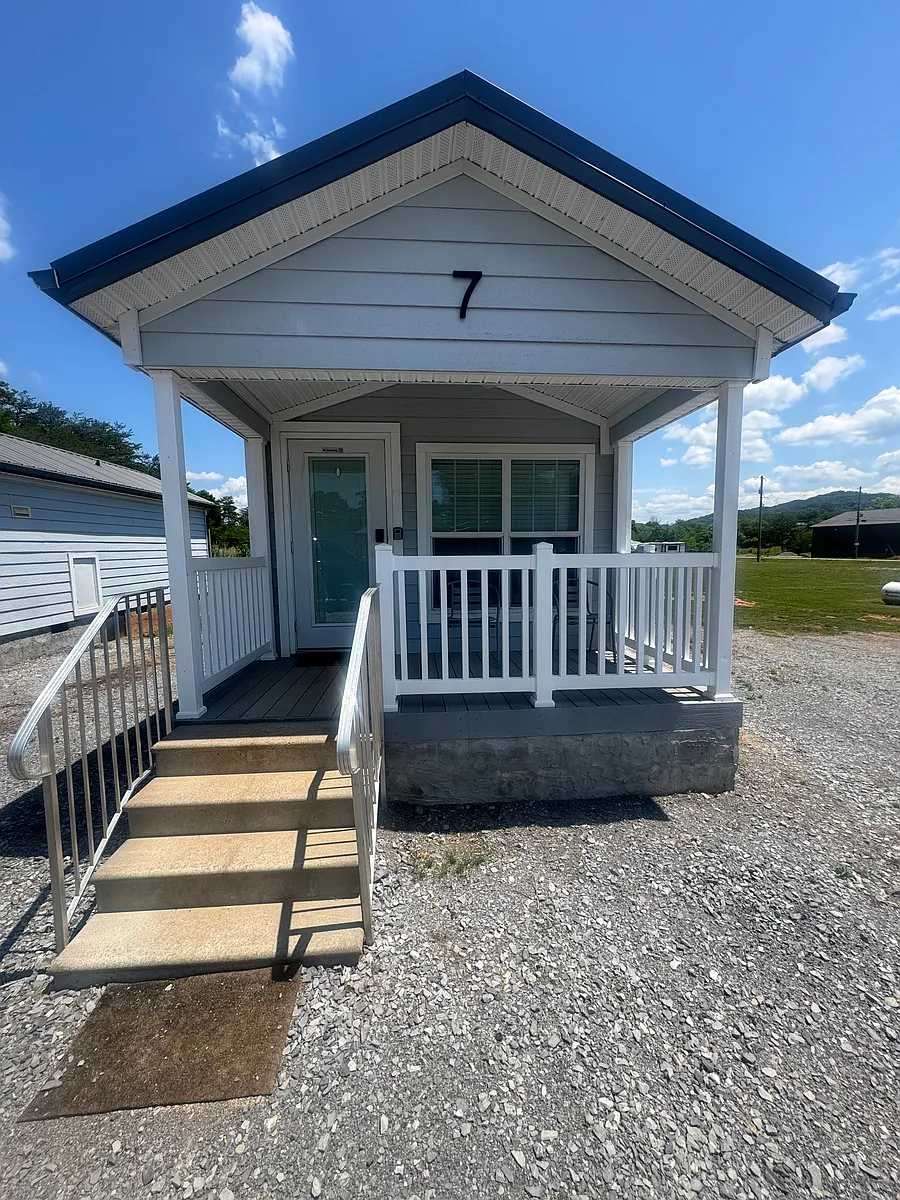Photo 2 of 9 - 240 Bear Ln #7 - Tellico Plains, TN Front porch - 240 Bear Ln #7