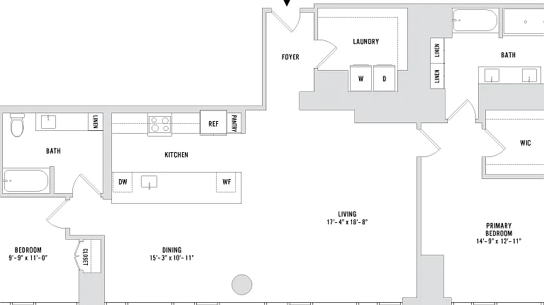 Penthouse PH-4 - 1671 Sq. Ft. - Residences 5603-5803 Penthouse PH-4 - 1671 Sq. Ft. - Residences 5603-5803