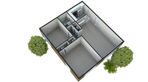 Floor plan 2 Bedrooms - Saxony Location