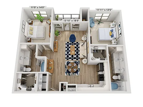 Floor plan Croussett