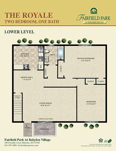 Floor plan The Royale Lower