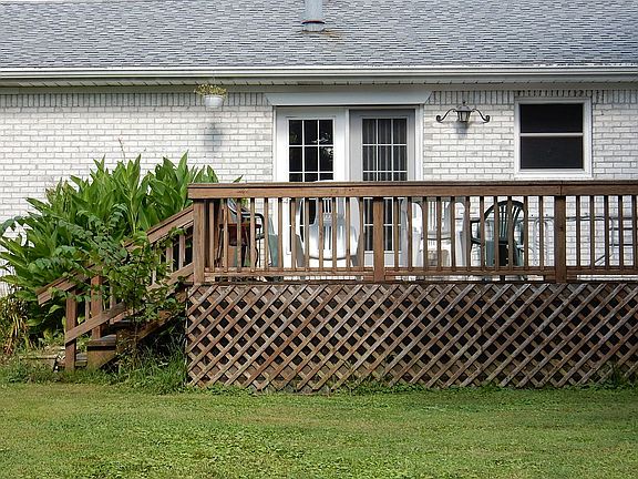 Rear Entrance with deck