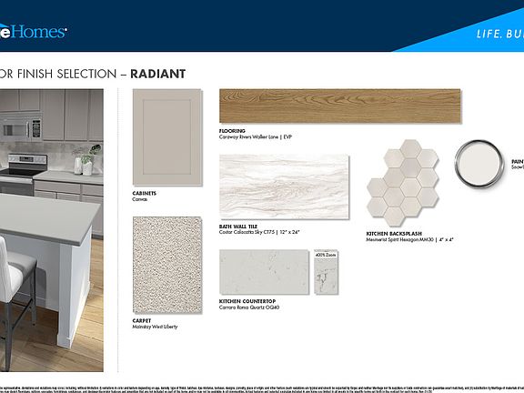 Light grey cabinets and quartz countertops