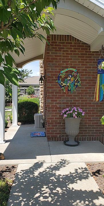 Front of condo
