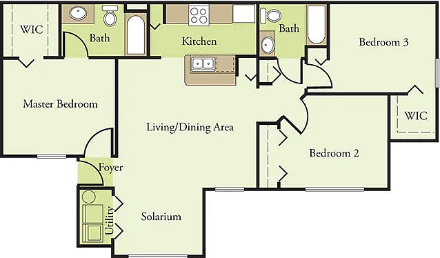 Floor plan C1 - Renovated