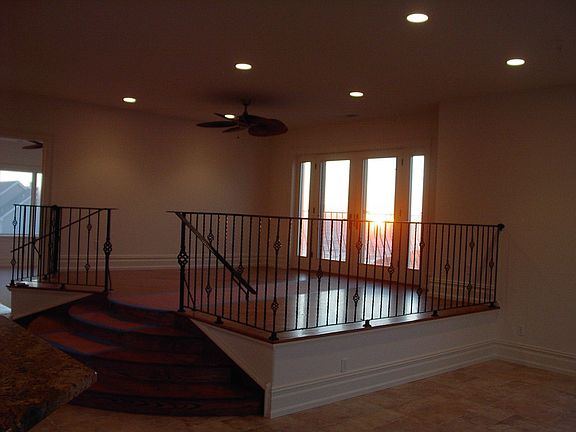 tiered dining living space with bayview balconies