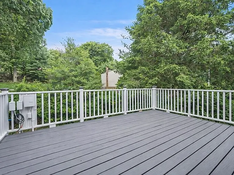 Spacious deck