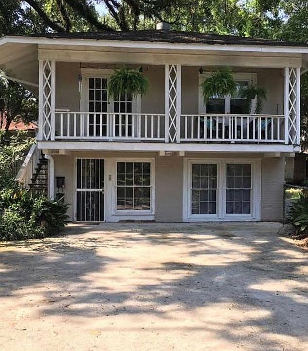 Upper apartment balcony view