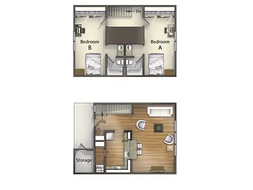 Floor plan B2 Floor Plan (Townhome)