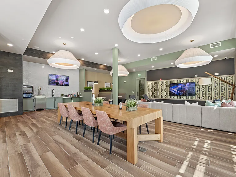Clubroom with Coffee Bar, Lounge Seating and TVs