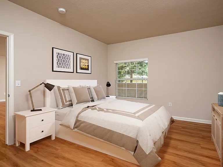 Spacious bedrooms with plenty of natural light
