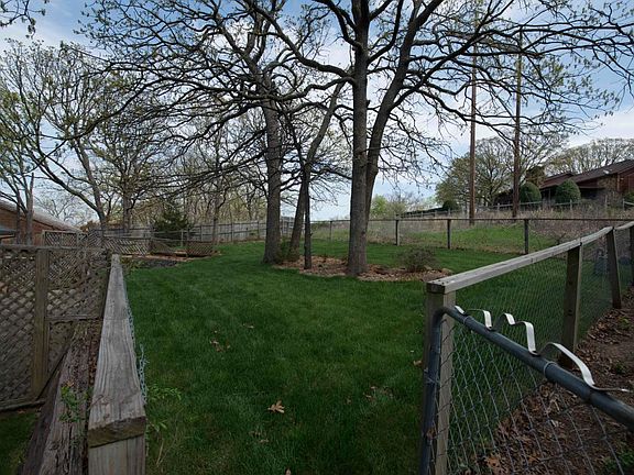 fenced in back yard