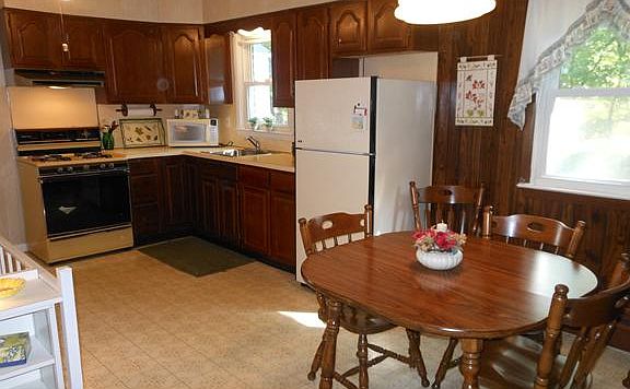 Kitchen with table area