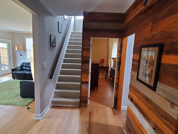 Foyer/entry and upstairs, living room and MBR