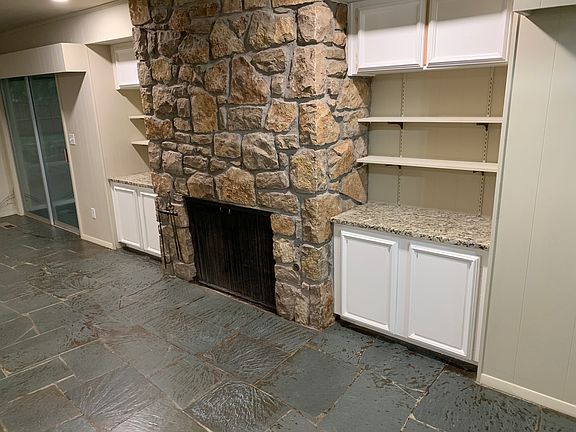 Blue slate flagstone. 